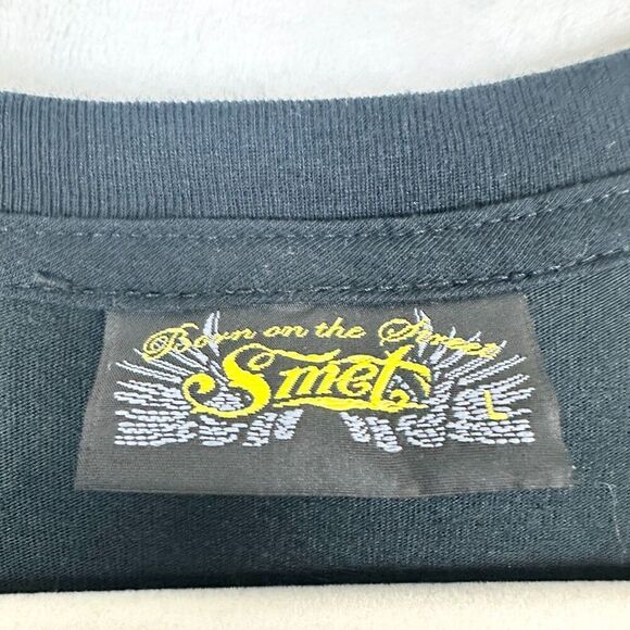 Smet By Christian Audigier Born On The Street Vintage Y2K Tee Shirt Size Large - Picture 8 of 9